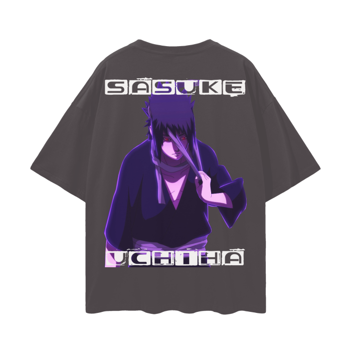 Maufor Sasuke Uchiha Deep Drop Shoulder Tee