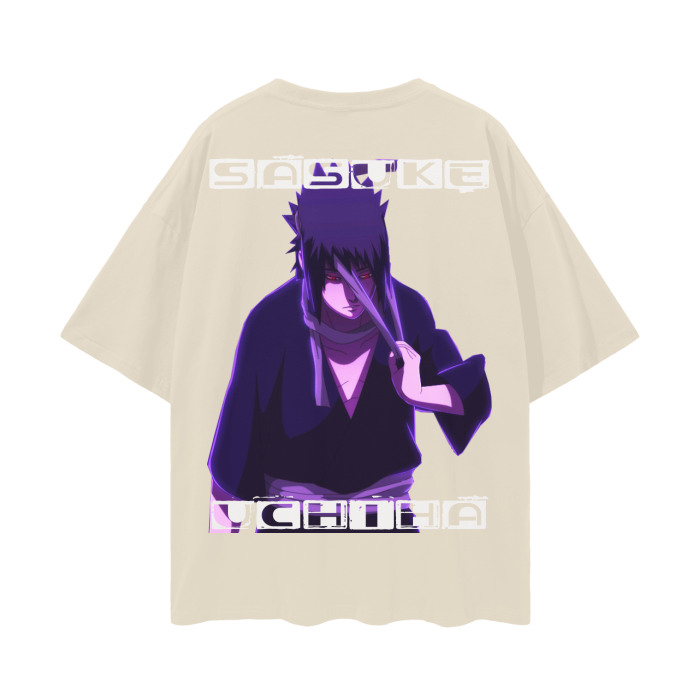 Maufor Sasuke Uchiha Deep Drop Shoulder Tee