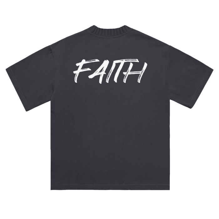 Maufor Faith Heavyweight Knitted Round Neck T-Shirt