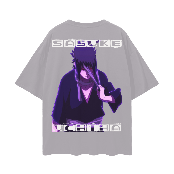 Maufor Sasuke Uchiha Deep Drop Shoulder Tee